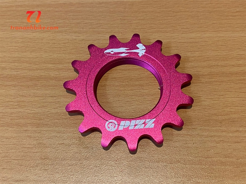 Líp PIZZ 14T - 1 Tầng Fixed Gear - Màu hồng - Hồng (Chiếc)